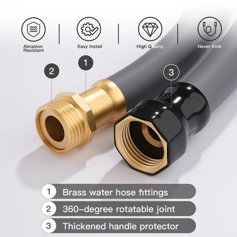 ARBUTUS hose brass fittings resist corrosion for long-term reliability.