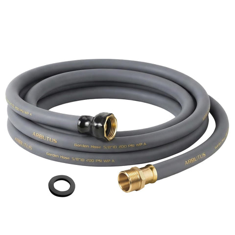 ARBUTUS garden hose 5/8 in 15 ft gray outer for durable everyday use.