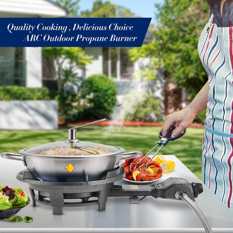 ARC Advanced Royal Champion cast-iron construction ensures durable weatherproof cooking