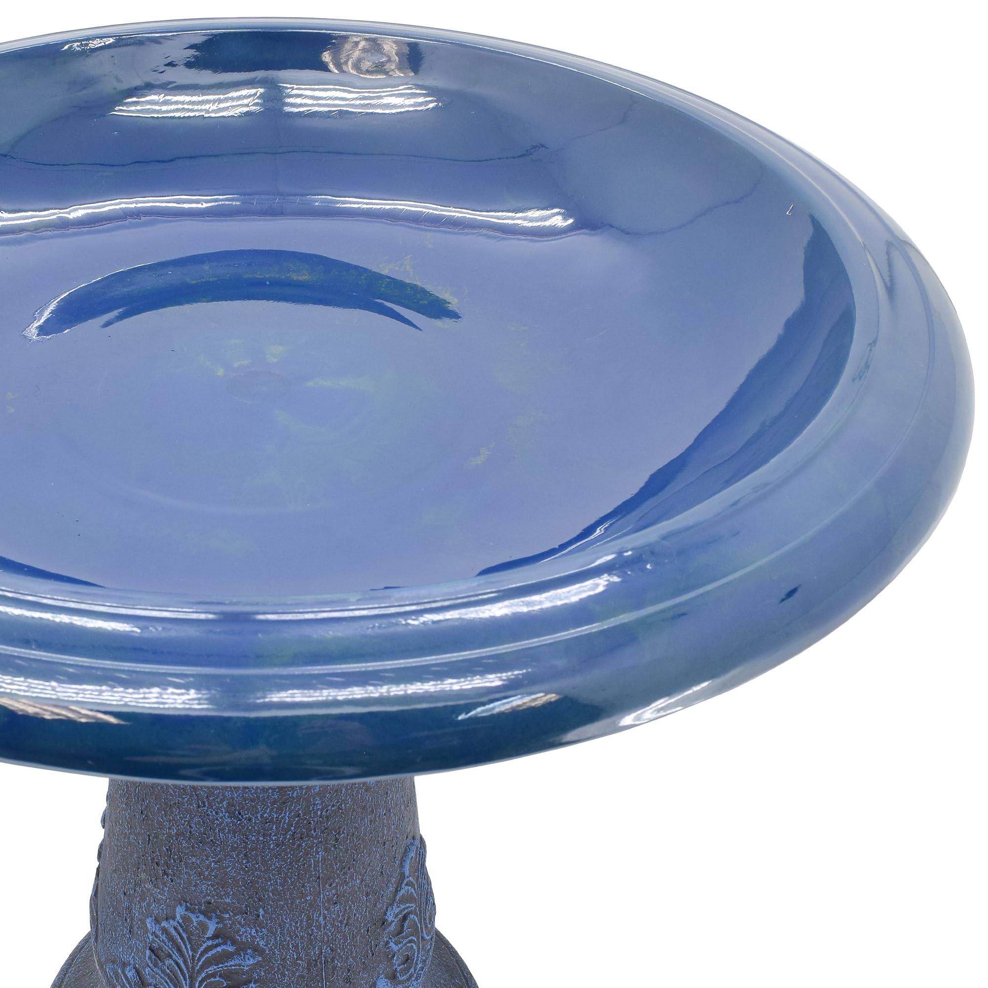 Arcadia Fiberclay Bird Bath in garden setting attracts pollinators