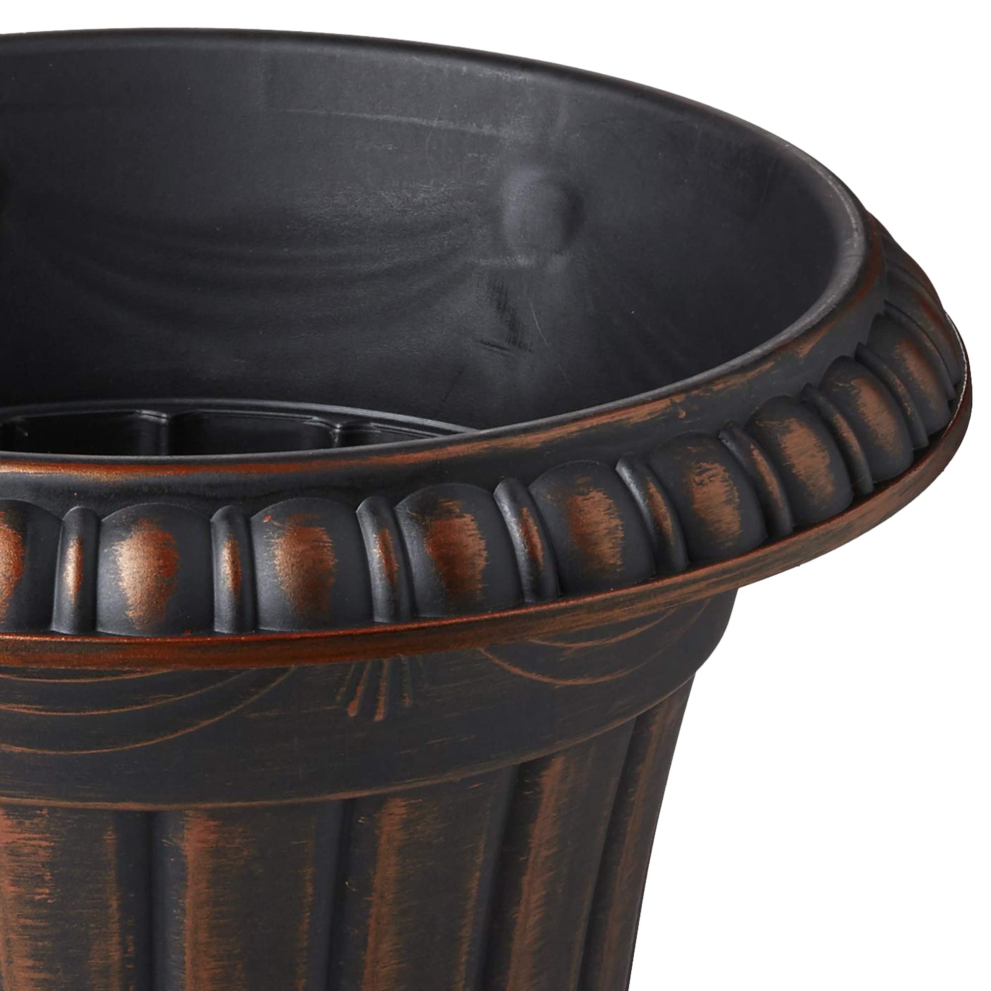 Arcadia urn interior space illustrates ample planting area for various pots
