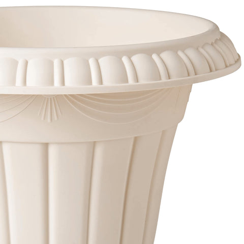 Arcadia PL00BG classic urn planter side view, showcasing sturdy profile.