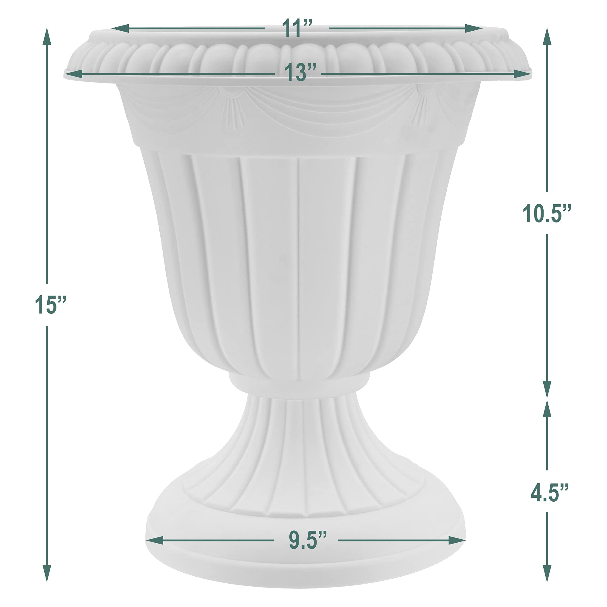 Arcadia PL10WW urn as entryway or garden display to elevate spaces.