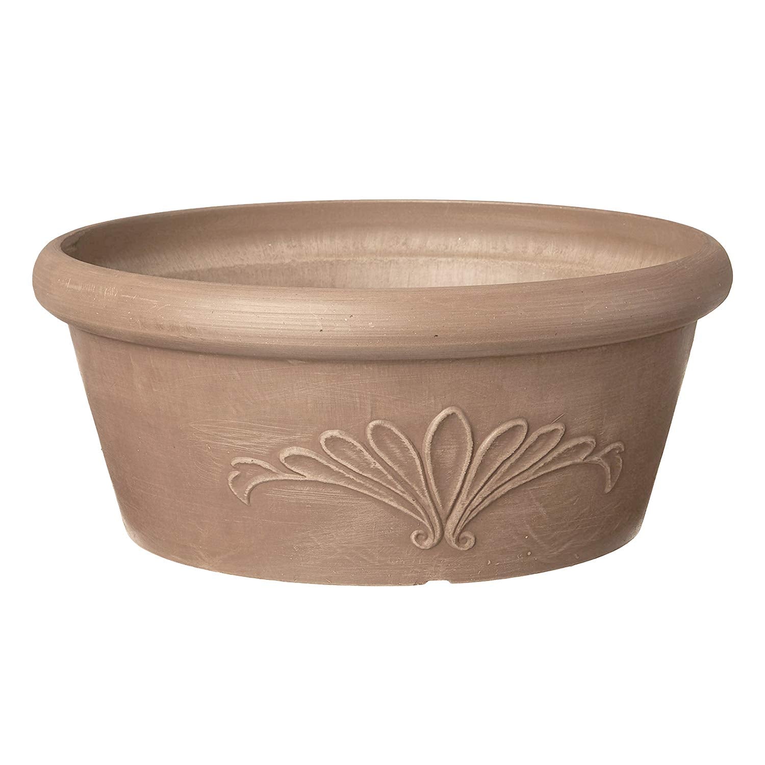 Arcadia PSW bulb pan 10-inch with drillable bottom, ideal for shallow-root plants.