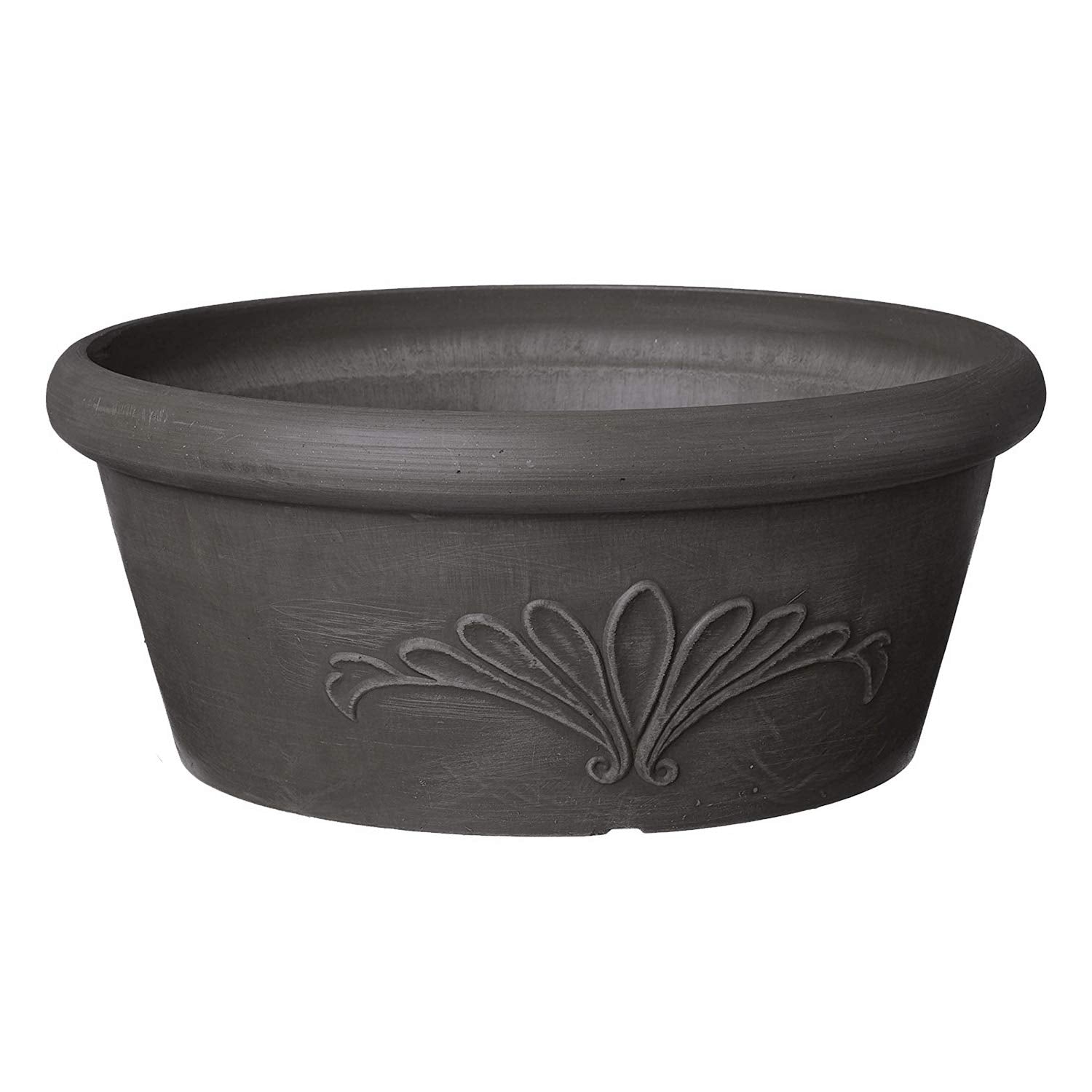 Arcadia PSW Pot TA30DC 12-inch drillable round planter for shallow-root plants and bulbs.