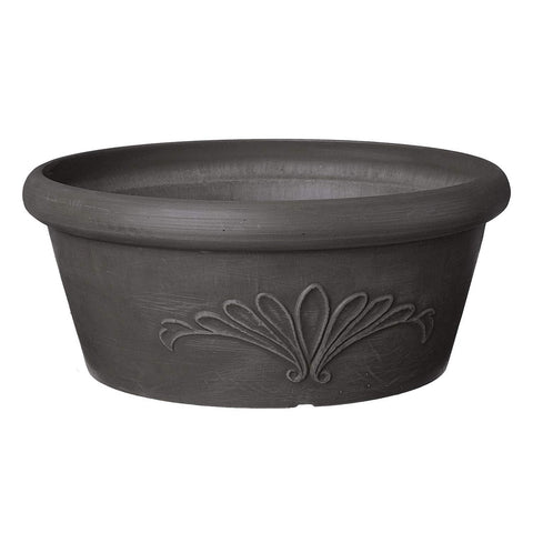 Arcadia PSW Pot TA30DC 12-inch drillable round planter for shallow-root plants and bulbs.