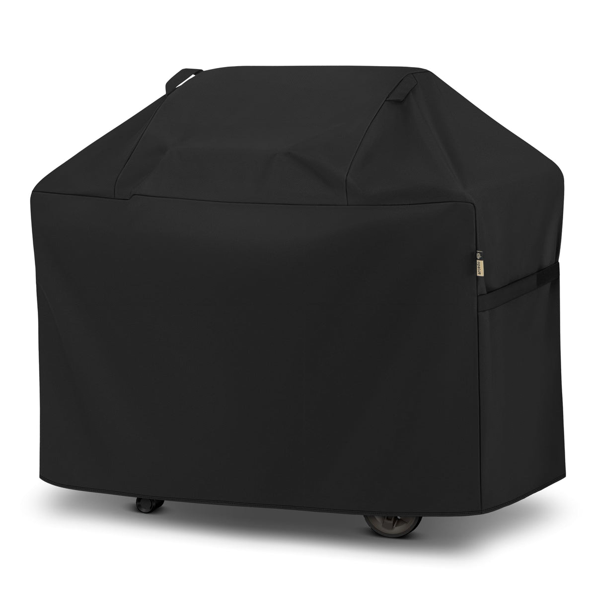 Arcedo BBQ cover 53in front view protects grill from rain and sun.