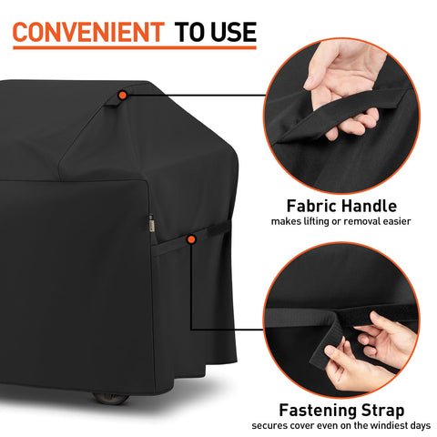 Arcedo adjustable straps secure cover against strong winds.