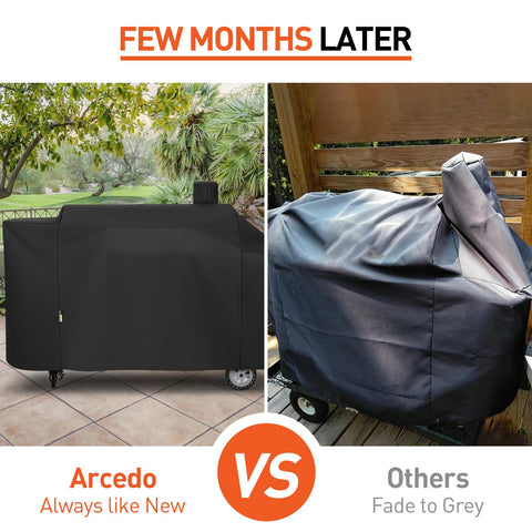 Arcedo fade-resistant fabric cover keeps color vibrant under sun exposure.