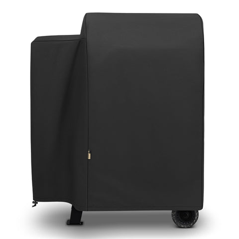 Arcedo grill cover on Pit Boss Lexington 500 protects from rain and dust.