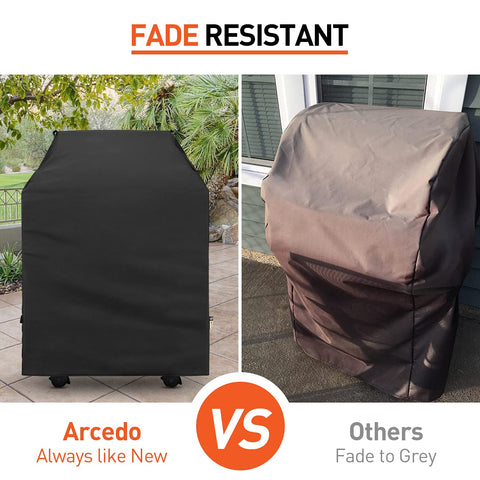 Arcedo cover with Velcro straps keeps it secure outdoors