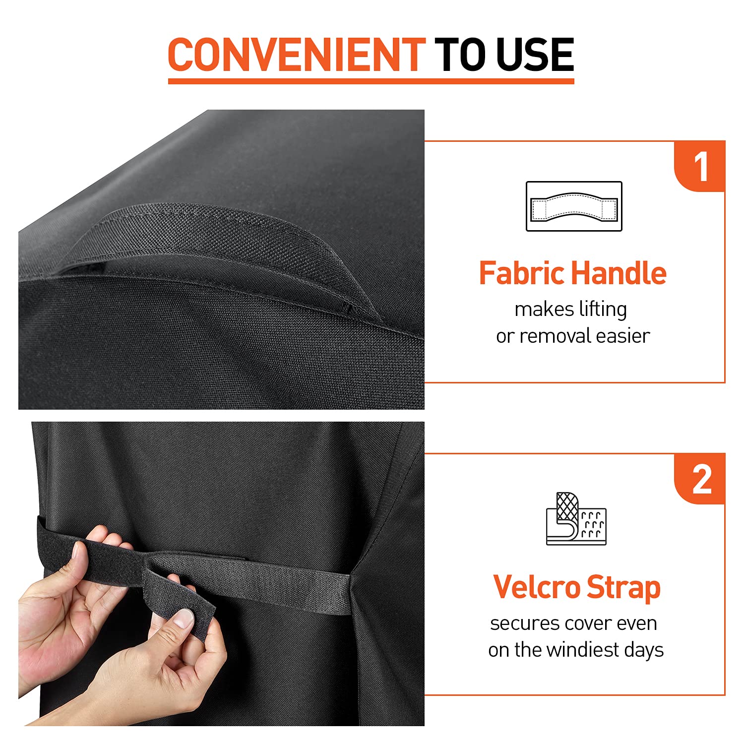Arcedo waterproof fabric shields your grill in wet weather