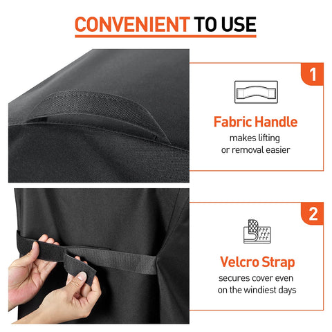 Arcedo waterproof fabric shields your grill in wet weather