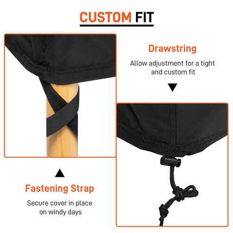 Arcedo corner straps secure covers to furniture legs