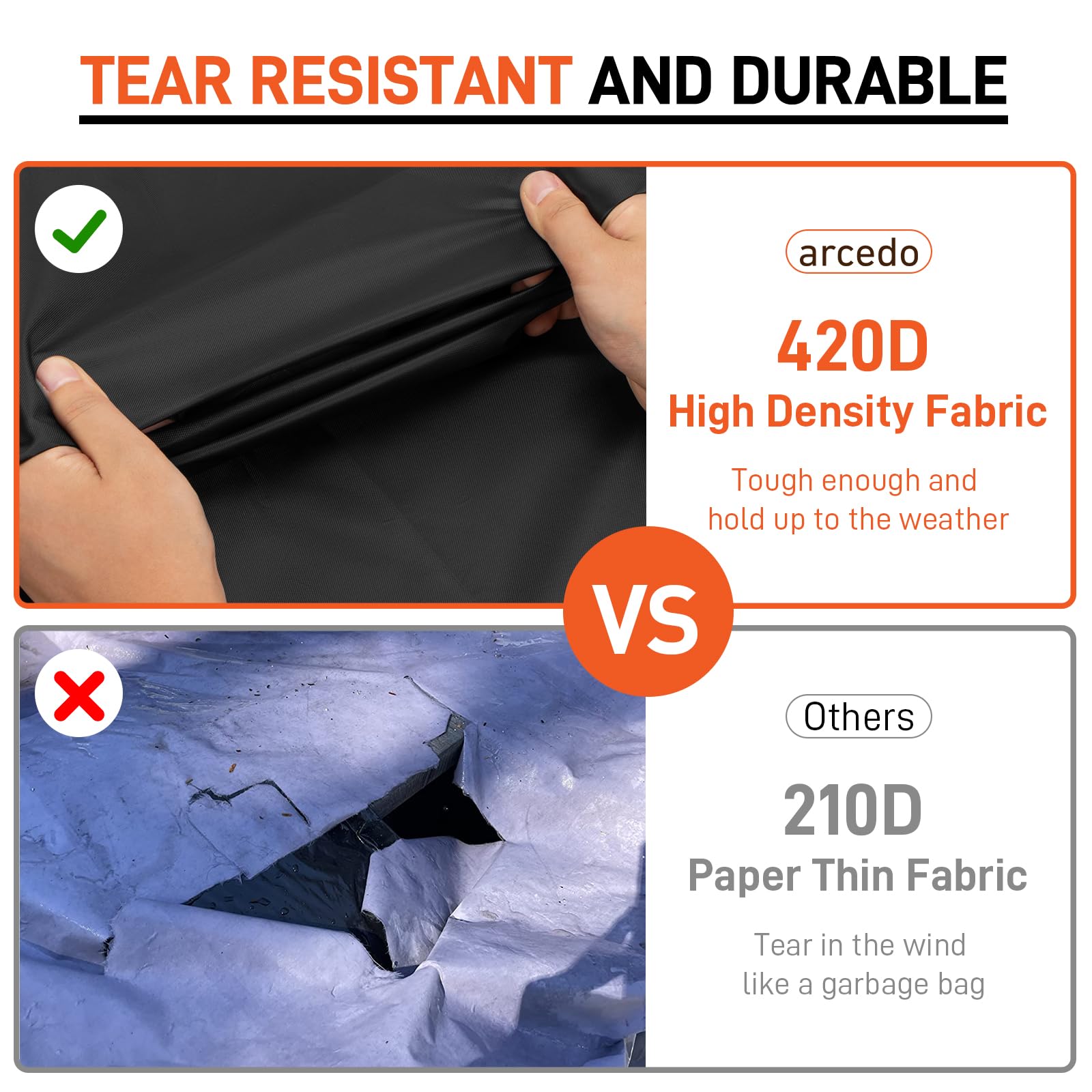 Arcedo cover fits chaise lounges up to 68 inches long and 26 inches tall.