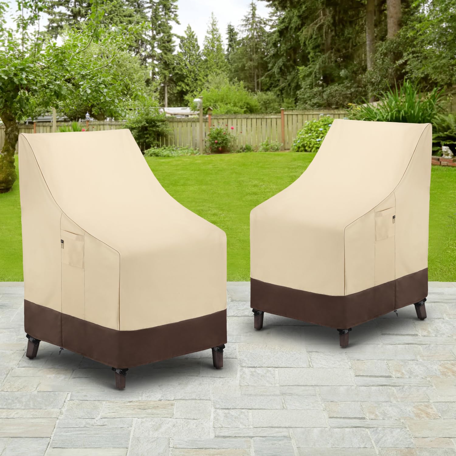 Arcedo two-pack setup saves space while protecting multiple chairs.