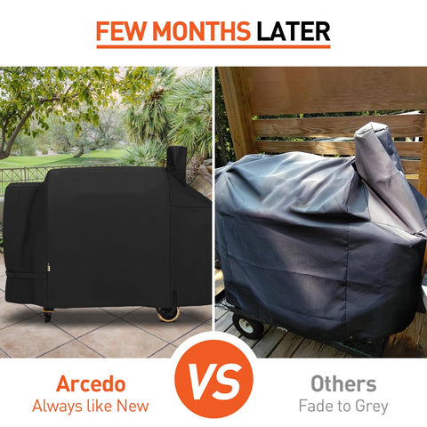 Arcedo pellet grill cover for Pro Series 1600 guarding against weather exposure