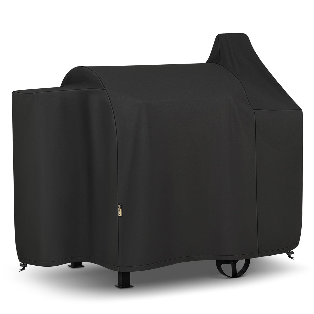 Arcedo Pit Boss 820 Deluxe front view cover protects against rain and sun.
