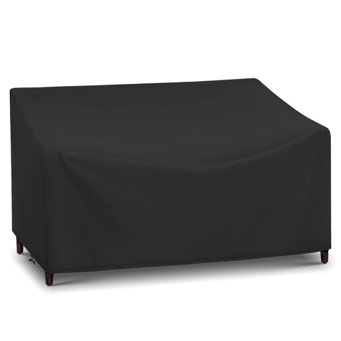 Arcedo waterproof 2-seater loveseat cover fabric detail shows durable, UV-resistant texture.