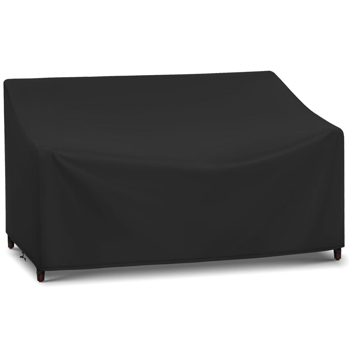 Arcedo waterproof 3-seat cover front view protects outdoor sofa from rain and sun.