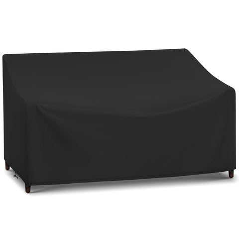 Arcedo waterproof 3-seat cover front view protects outdoor sofa from rain and sun.