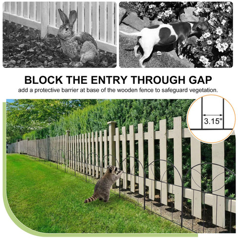Arcticbird border fence for flower beds and patios keeps animals out