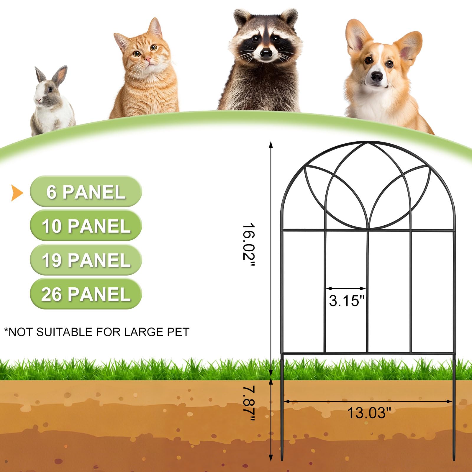 Arcticbird no-dig fence feet removable for easy installation