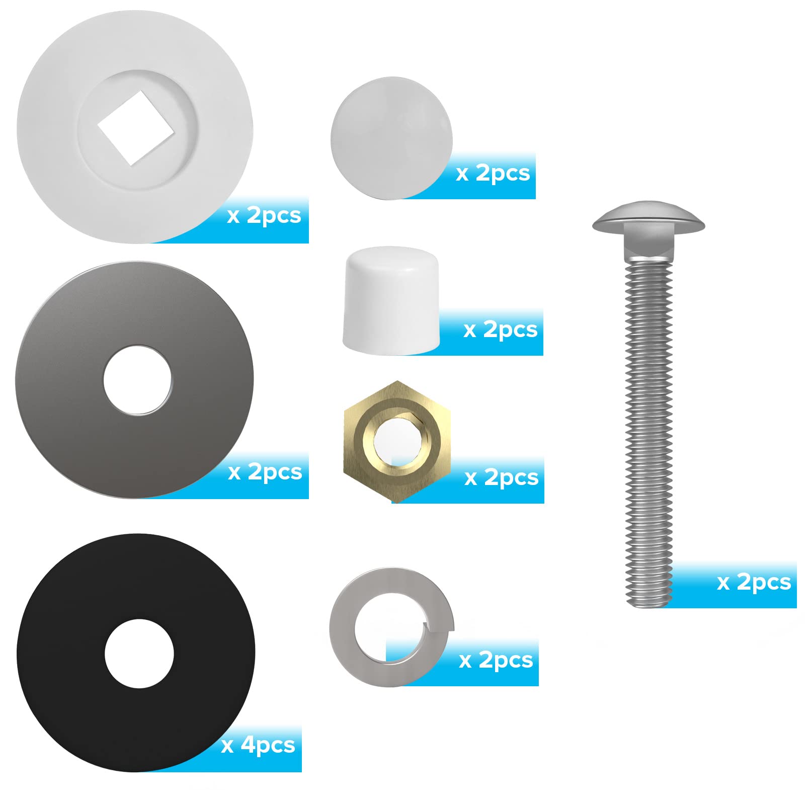 ArcViar gasket cover and vinyl caps protect metal and improve appearance.
