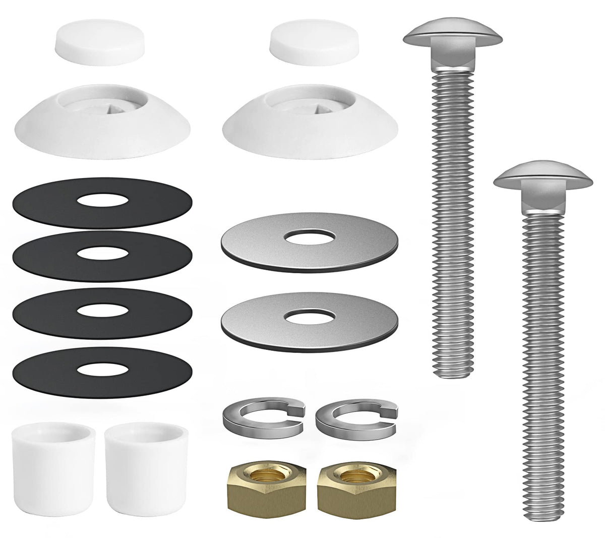 ArcViar diving board bolt kit in stainless steel bolts for durability and safe mounting.