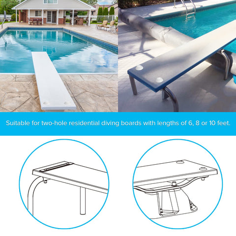ArcViar mounting hardware with washers and nuts ensures secure, stable board installation.