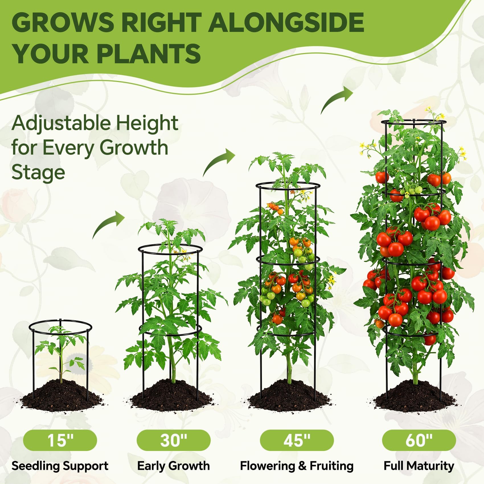 ArdeFentium 360-degree windproof design protects fruit and improves airflow