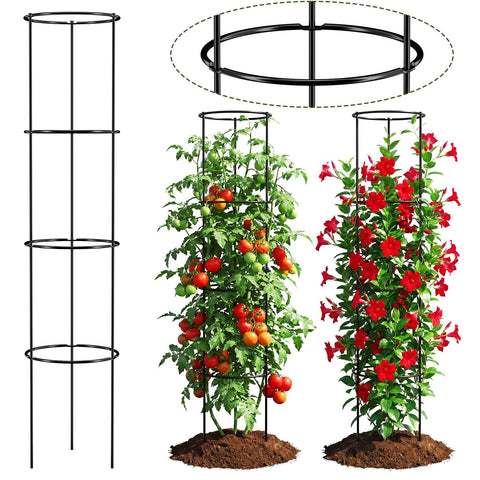 ArdeFentium 60-inch tomato cage assembly for quick, sturdy garden support