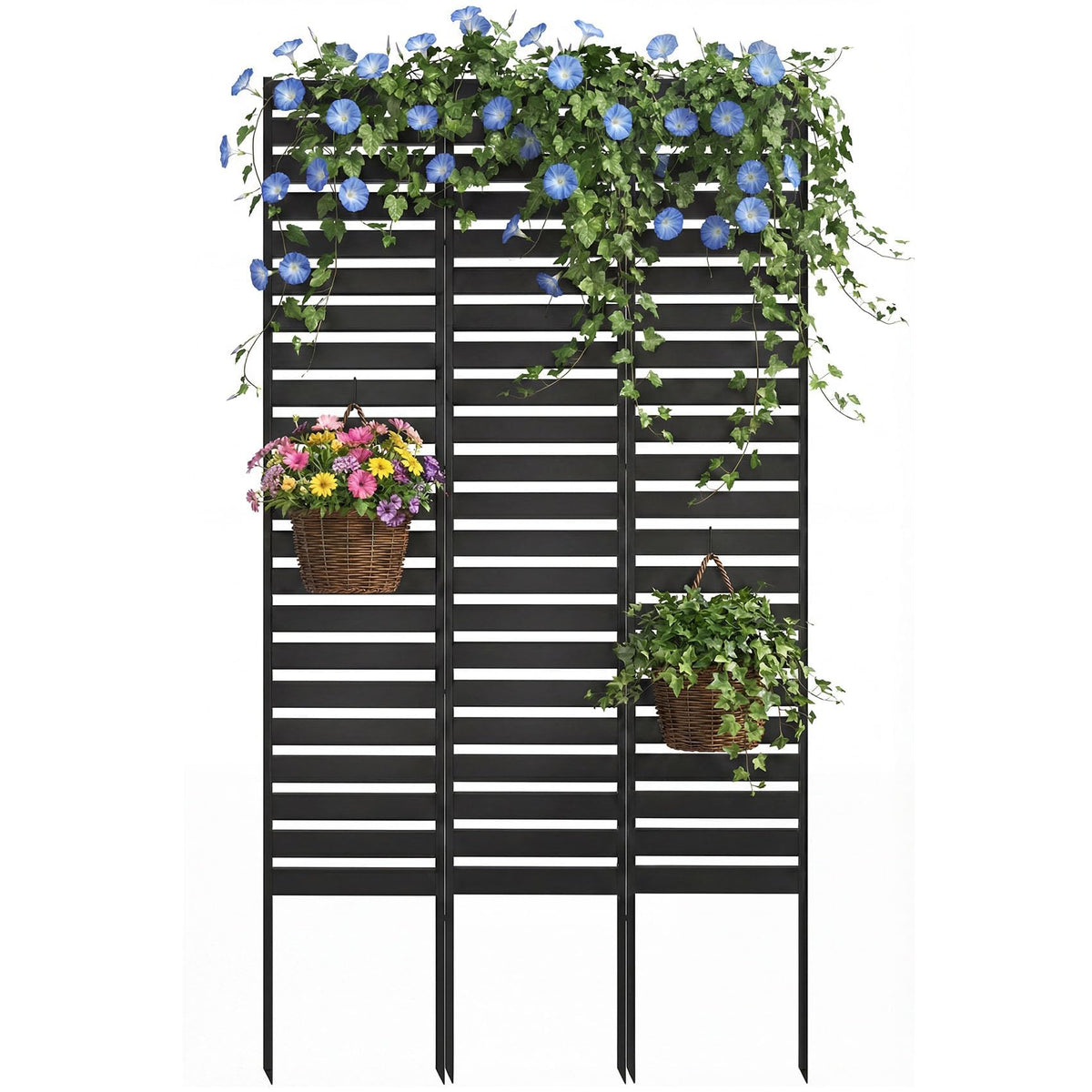ArdeFentium metal privacy screen assembled outdoors for a durable backyard enclosure