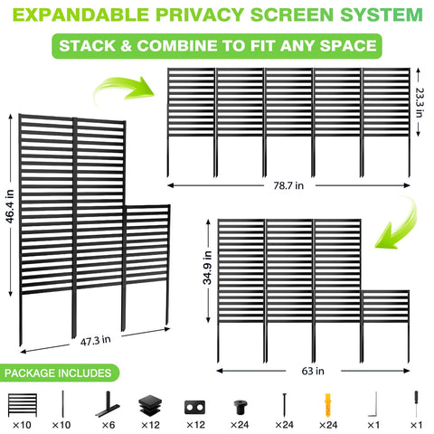 ArdeFentium standard privacy screen shields pool equipment with privacy and style.