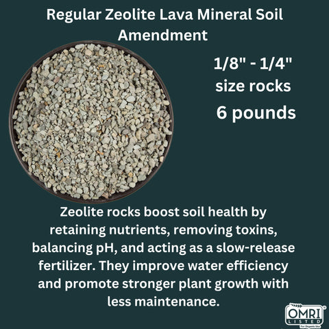 ARDEN LINE Zeolite Rocks top-layer option improves soil airflow in planters.
