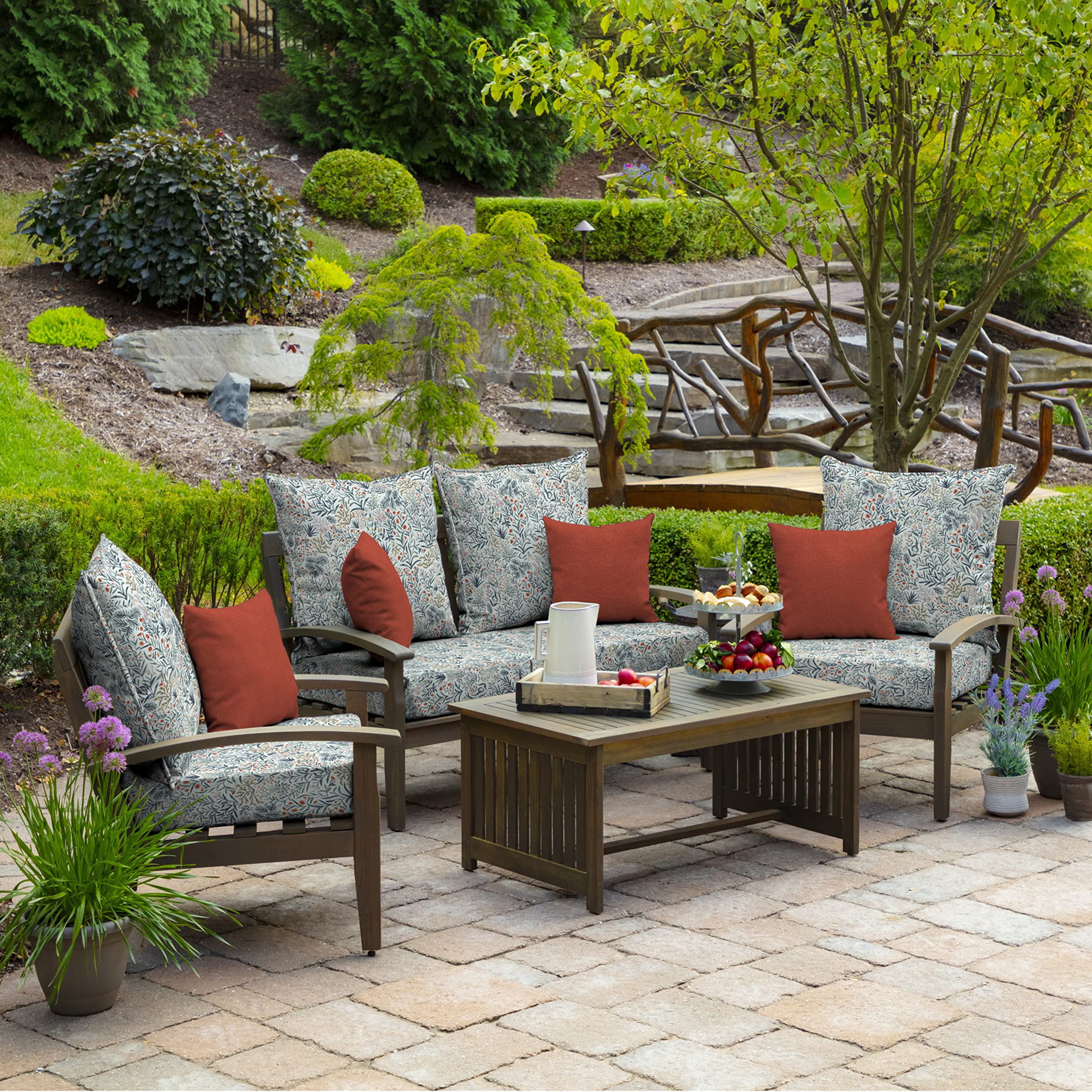 Arden Selections weather-proof fabric resists sun fade and light rain