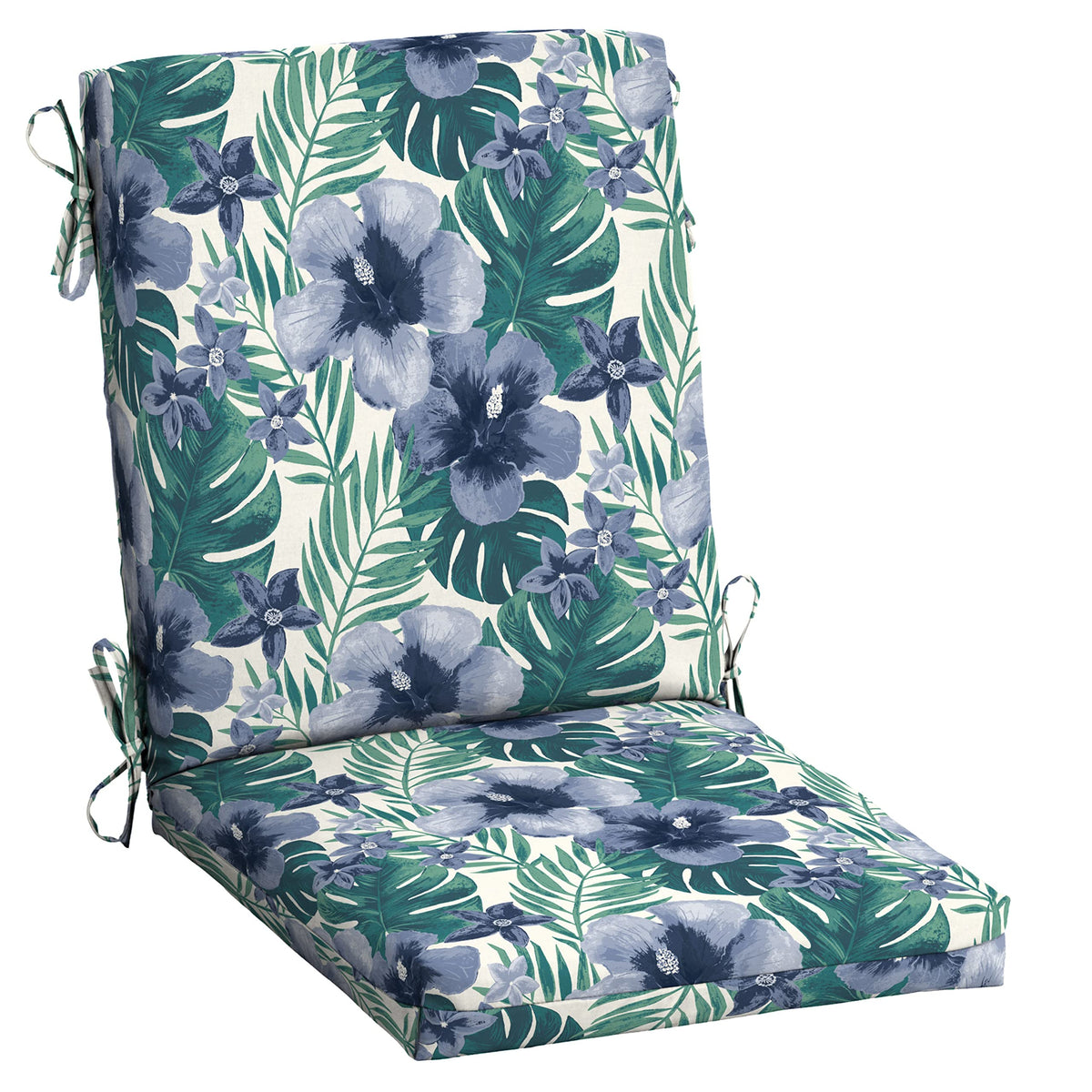 Arden Salome tropical seat cushion 20x44 for comfortable outdoor dining.