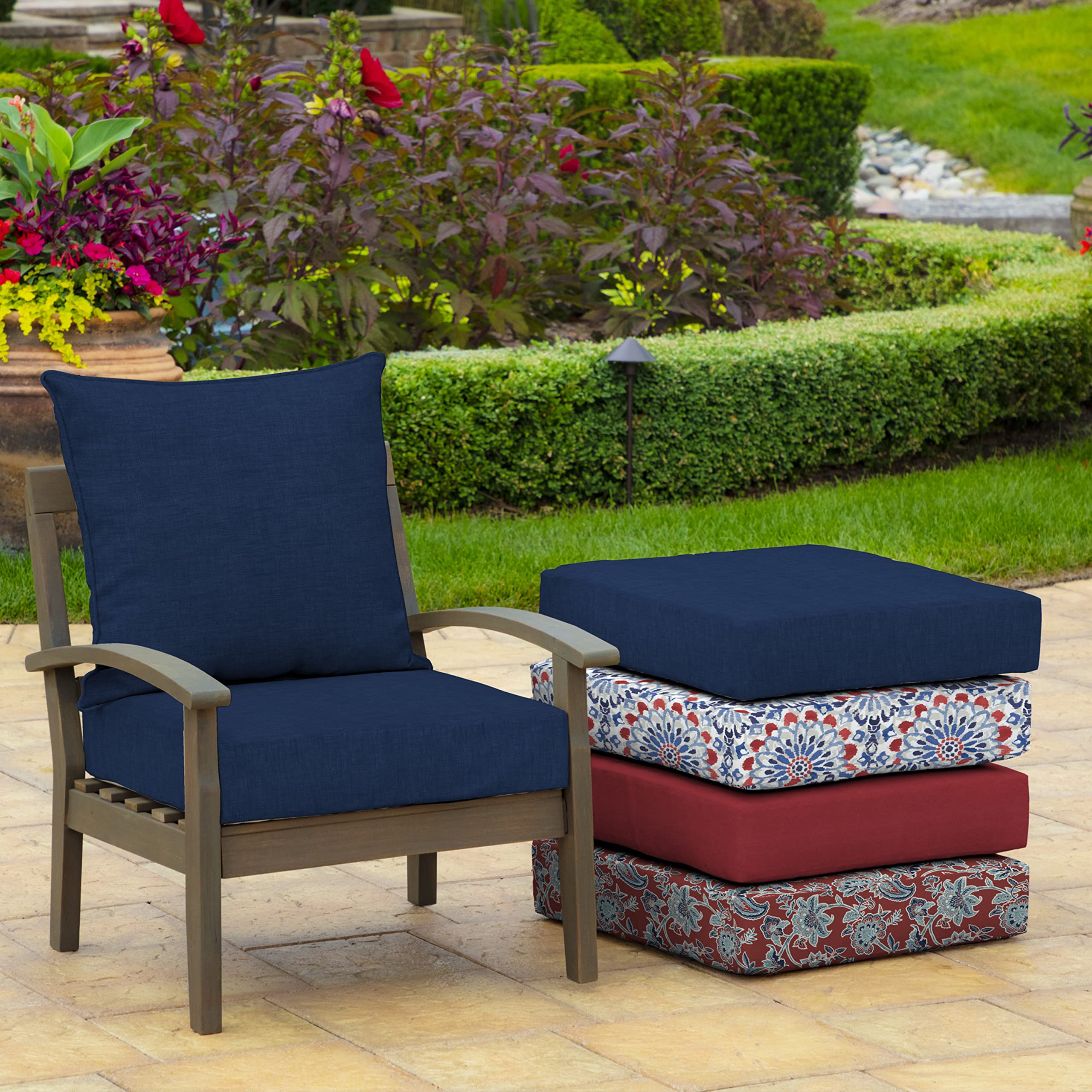 Arden Selections back cushion with recycled polyfiber highlights eco-friendly comfort