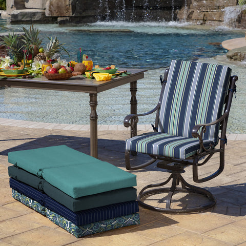 Arden Selections C0 water-repellent finish helps keep cushions drier outdoors