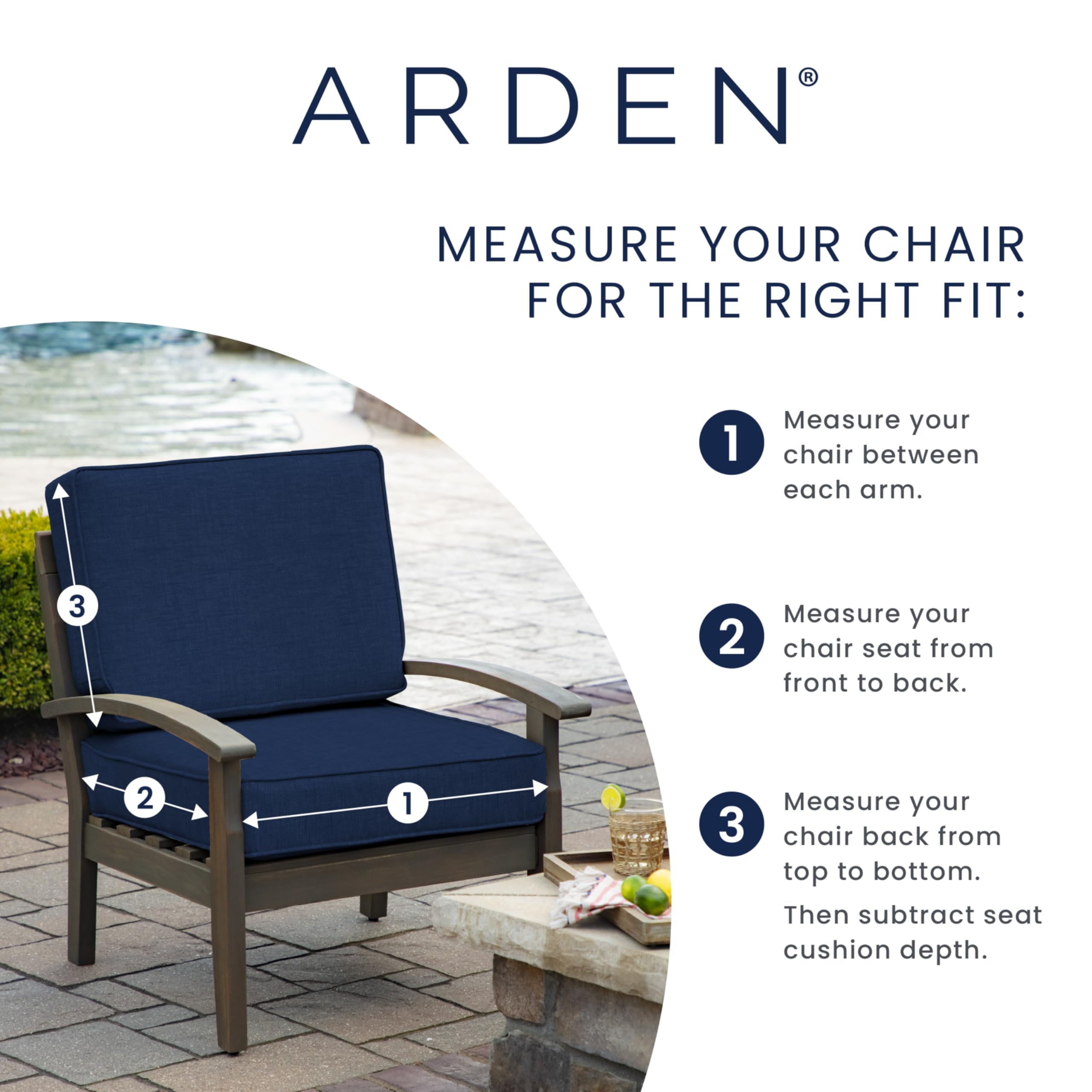 Arden Selections easy cleaning with mild soap for quick maintenance.