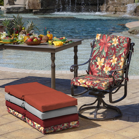 Arden Selections cushion with four ties demonstrates secure attachment