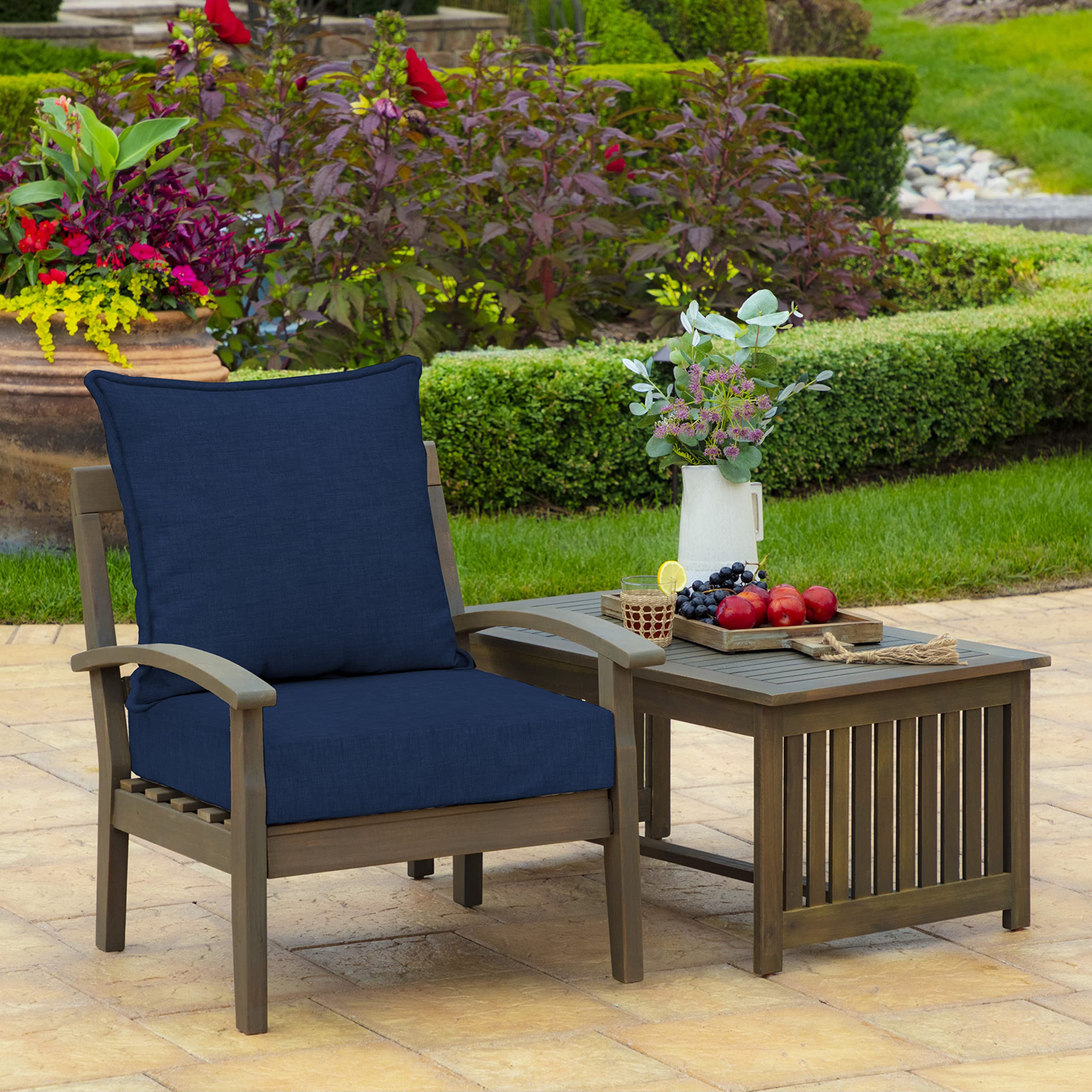 Arden Selections Leala back pillow 24x21x6.5: plush support for outdoor seating