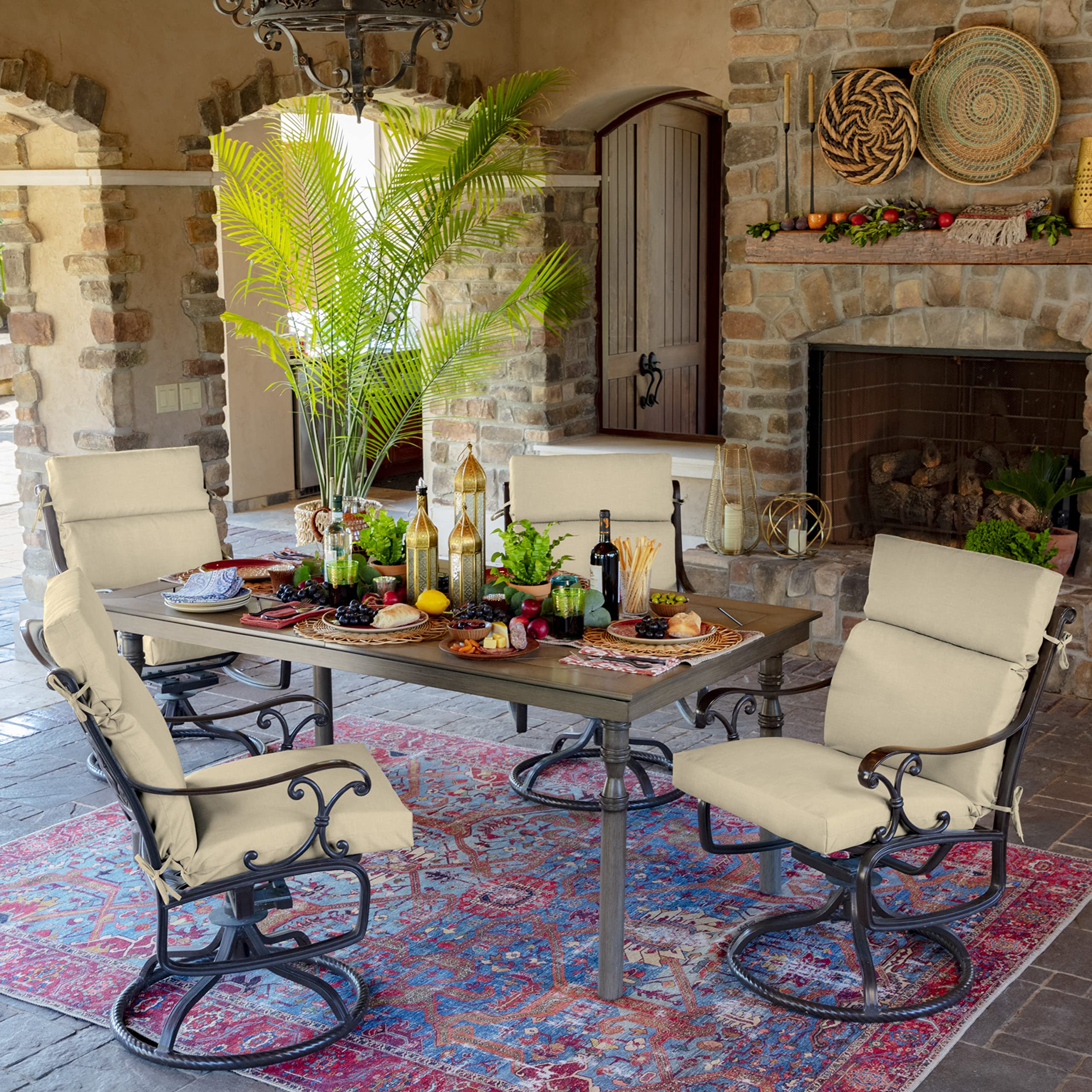 Partially recycled fiber fill helps cushion retain shape over time