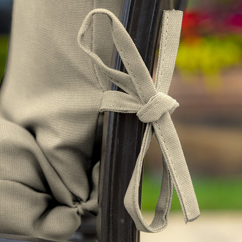 Soap and water cleaning maintains cushion after outdoor meals