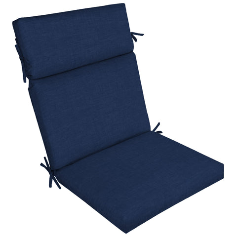Arden Selections outdoor chair cushion Sapphire Blue Leala front view highlighting color and comfort
