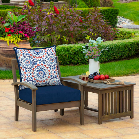 Arden Selections deep seat cushions back view showing plush back support