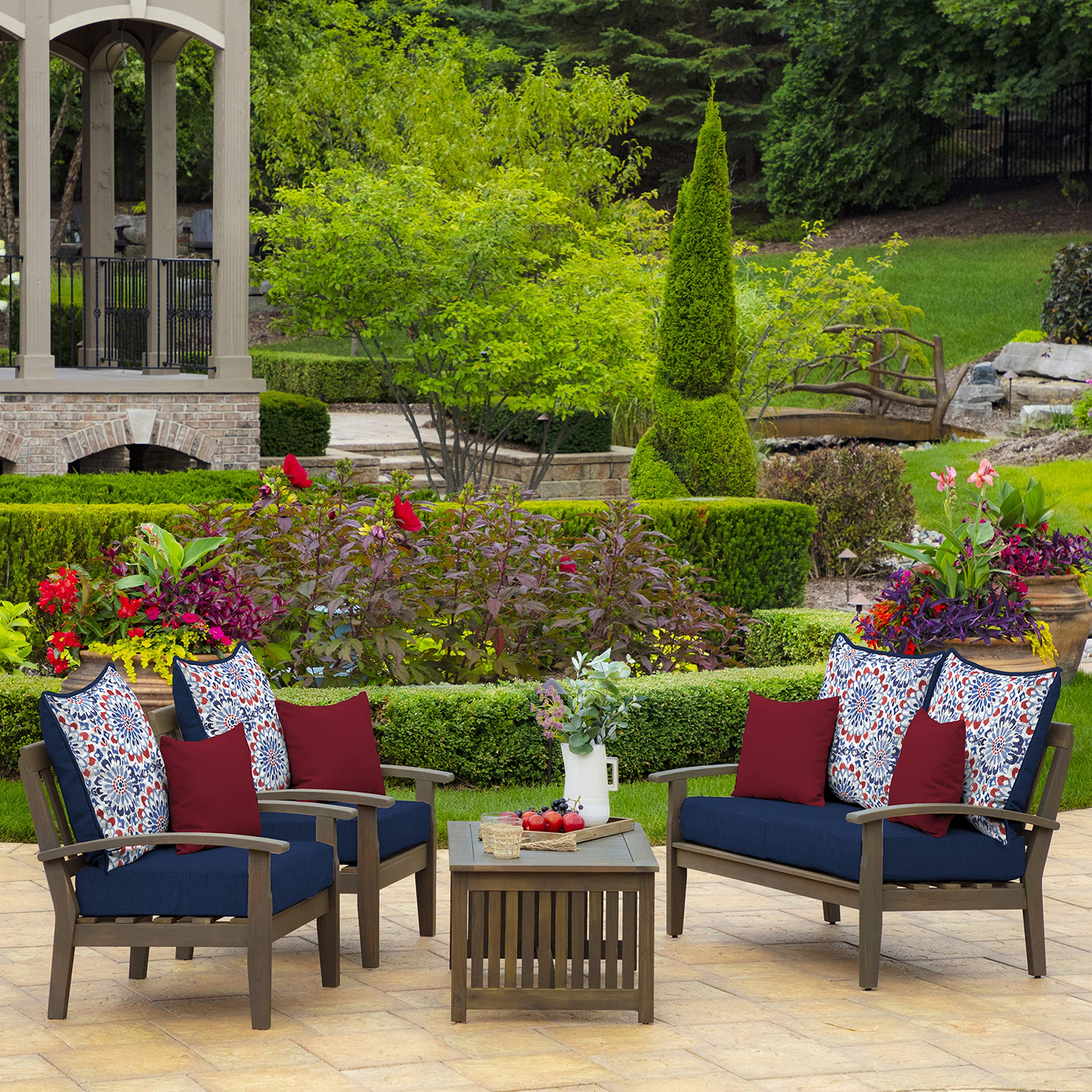 Arden Selections weather-proof finish on outdoor deep seat cushions