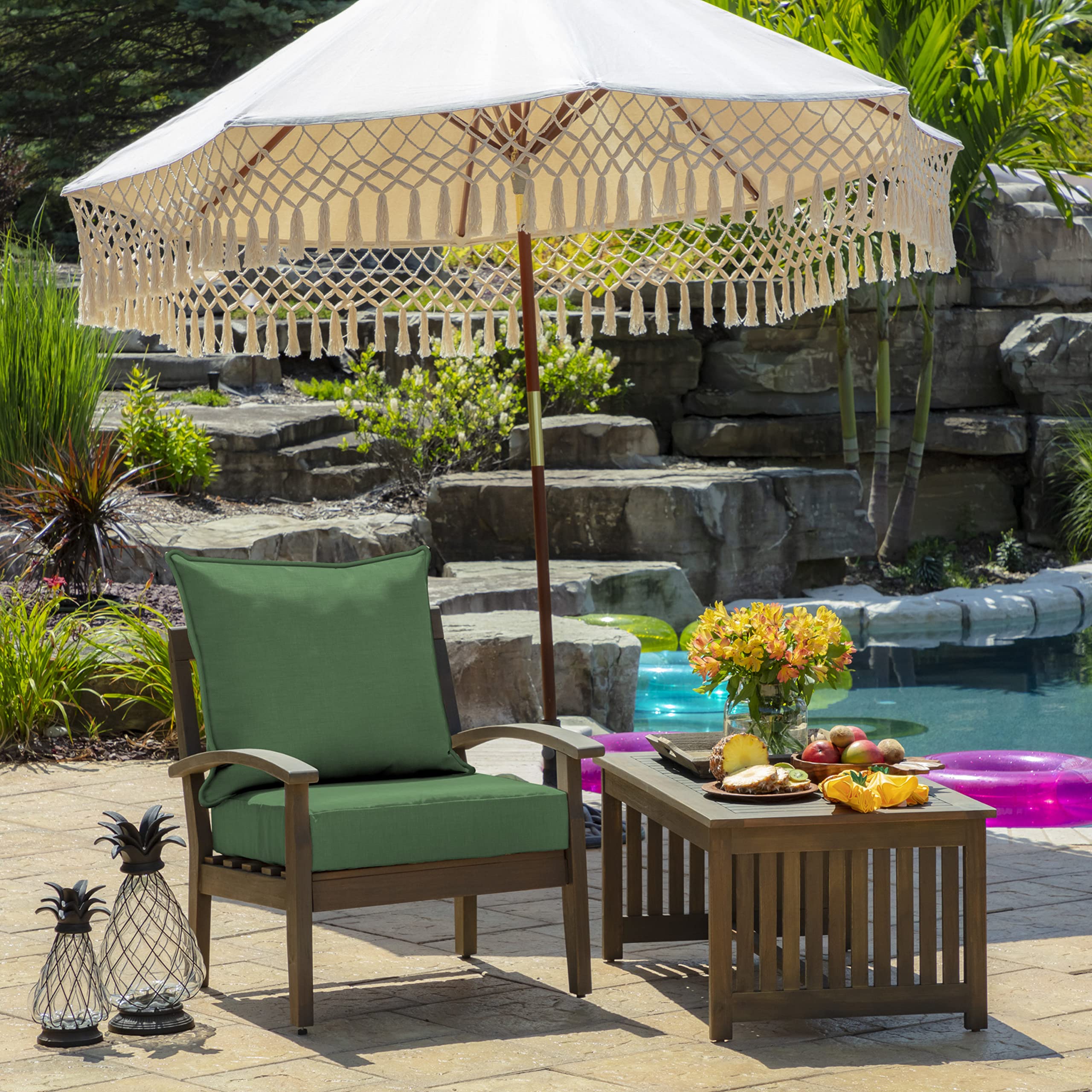 Arden Selections seat bottom cushion 24x24 showcases plush shape and reliable support.
