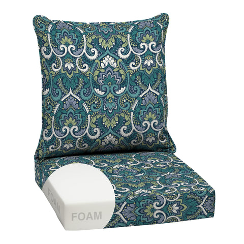 Arden Selections deep seat cushion bottom 24x24 keeps shape for long-lasting comfort.