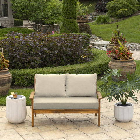 Arden Selections back pillow 24x18-7 complements outdoor seating